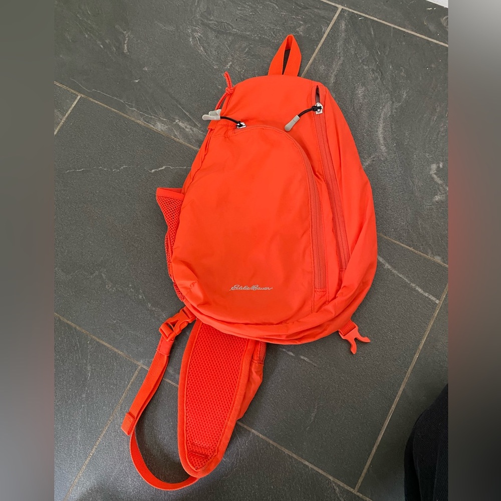 Eddie Bauer crossbody hiking backpack